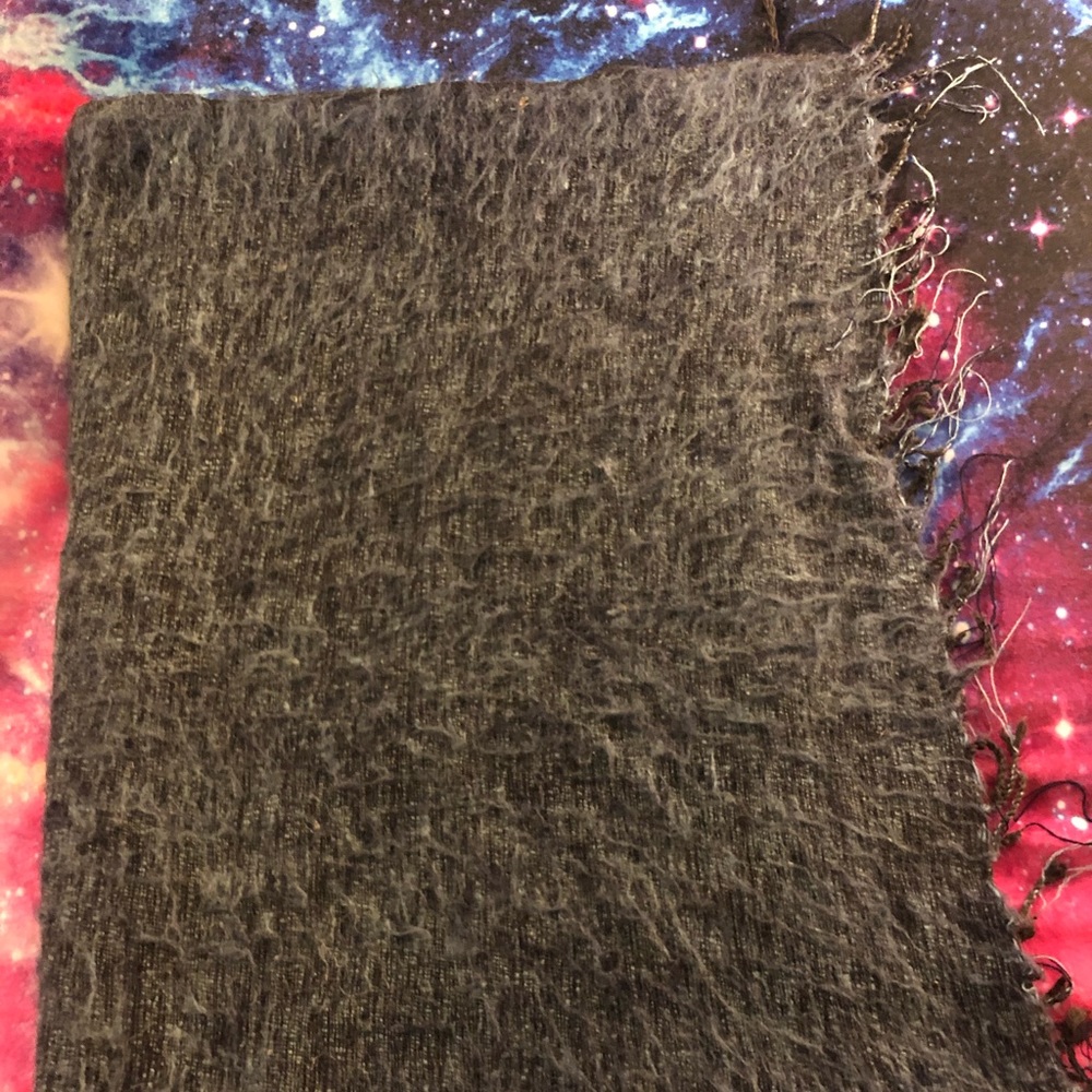 Naturally spun cotton wool blend throw blanket
